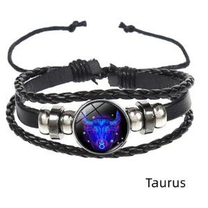 Taurus (April 20 - May 20) Genuine Leather Bracelet
